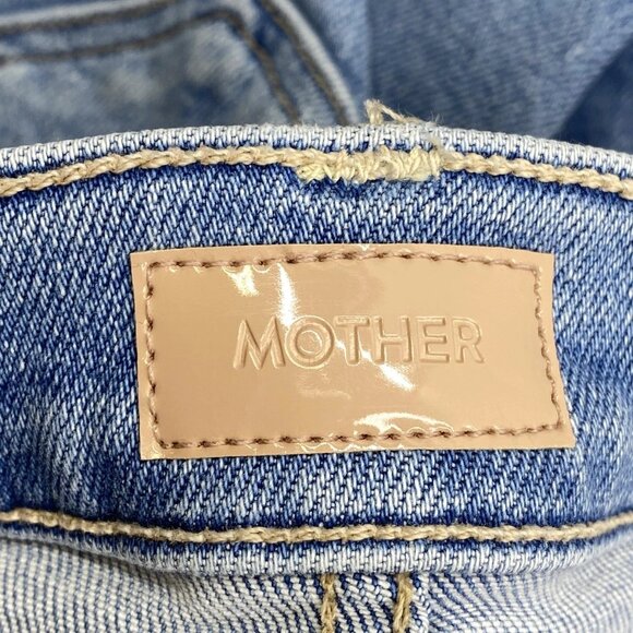 NEW MOTHER Women’s The Lil Insider Crop Step Fray Jeans – Size 32P - Picture 6 of 13